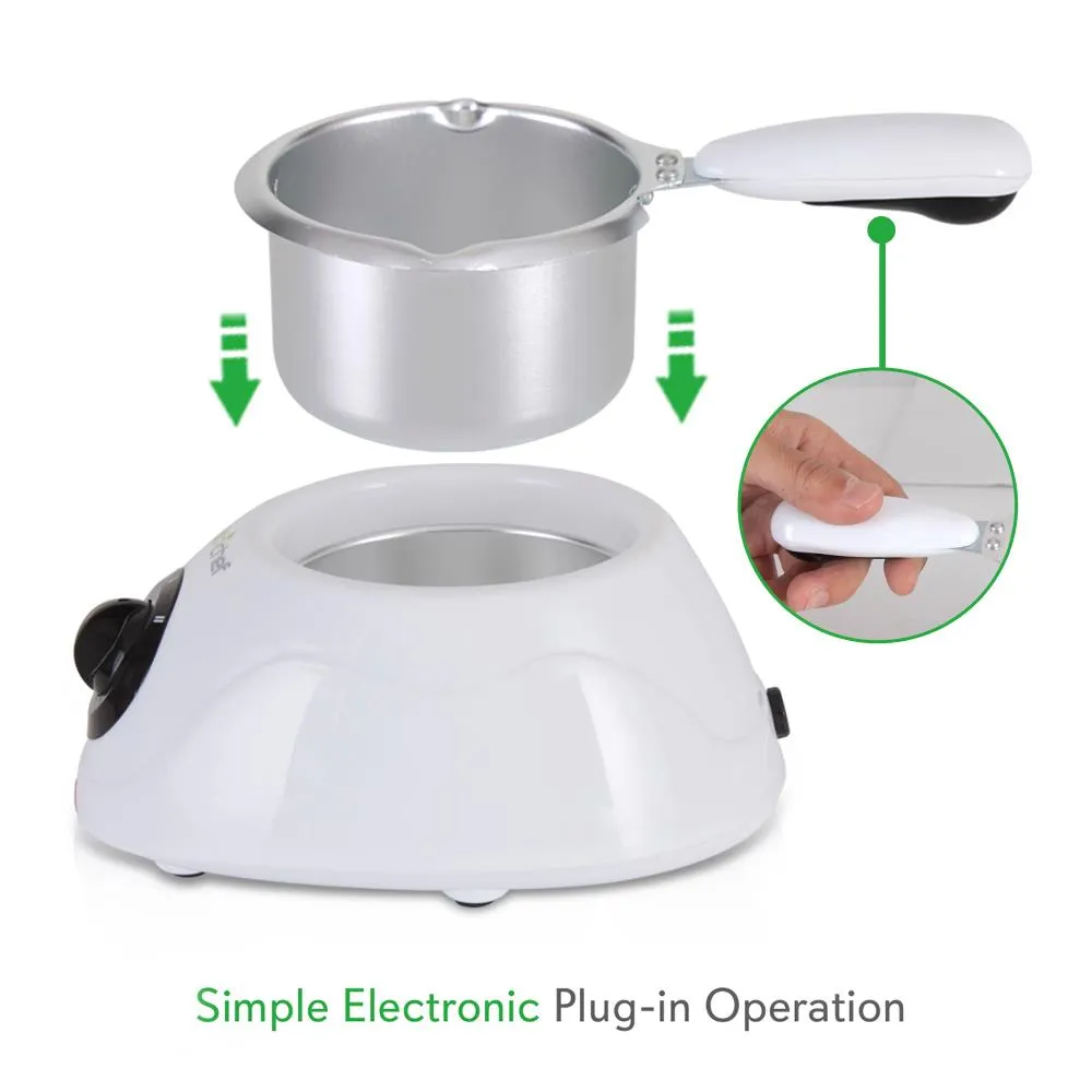 Nutrichef appareil fondue chocolat blanc 250 ml moules