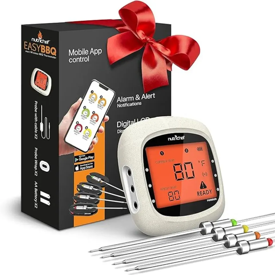 Nutrichef thermomètre viande bluetooth 4 sondes