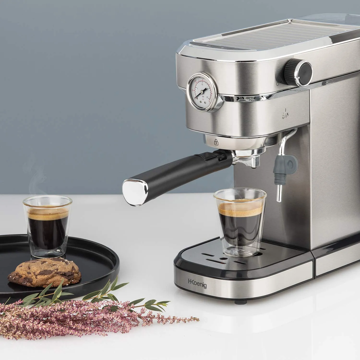 H.Koenig EXP820 machine expresso 20 bars inox 1,1 L