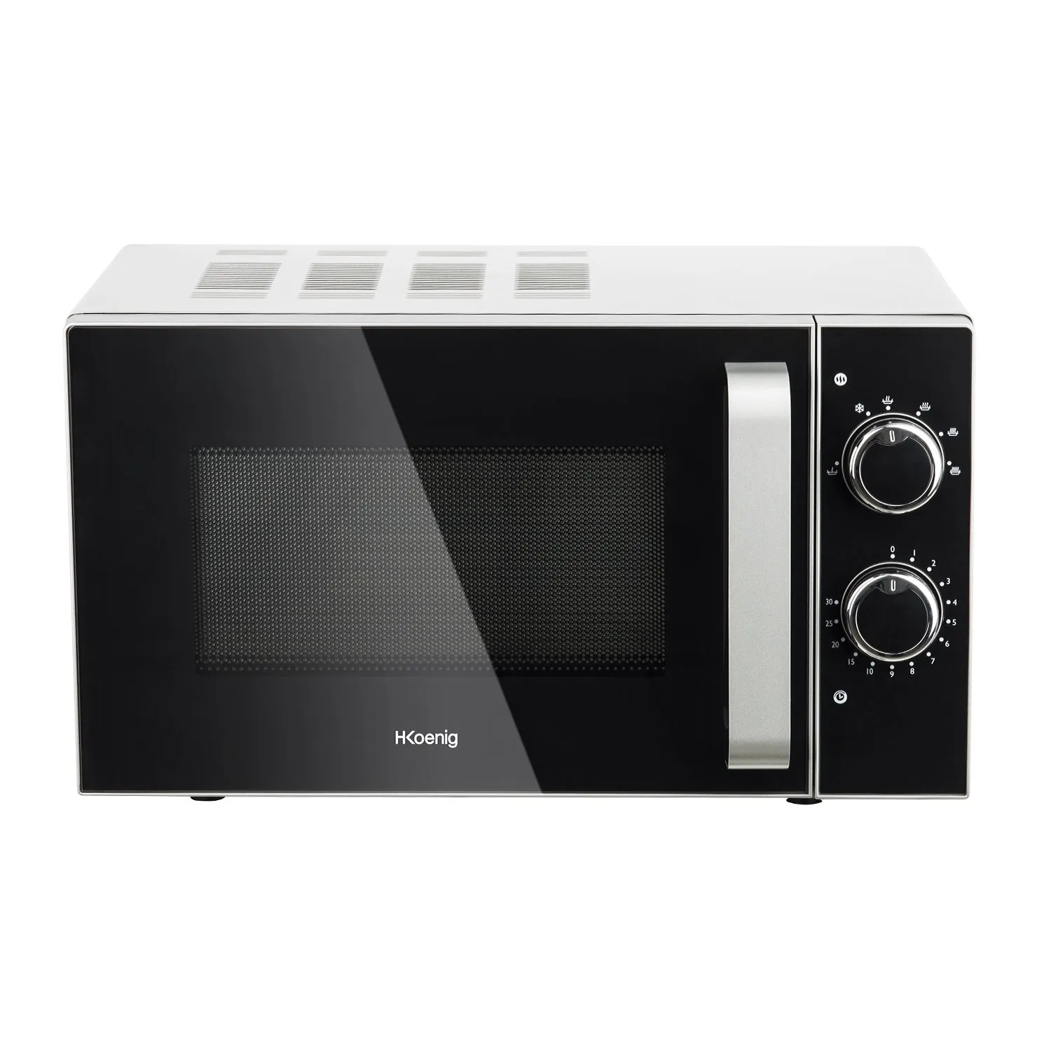 H.Koenig VIO2 micro-ondes compact 20L 700W noir miroir