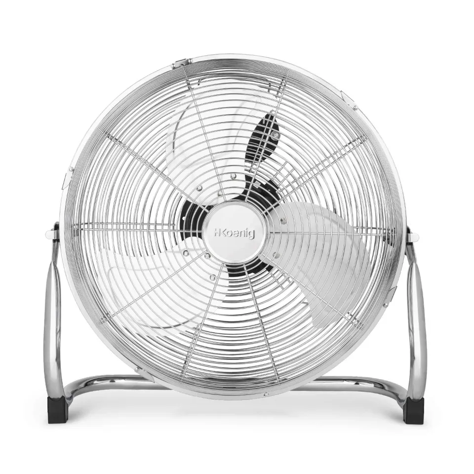 H.Koenig JOE30 ventilateur de sol métal 40 cm chromé