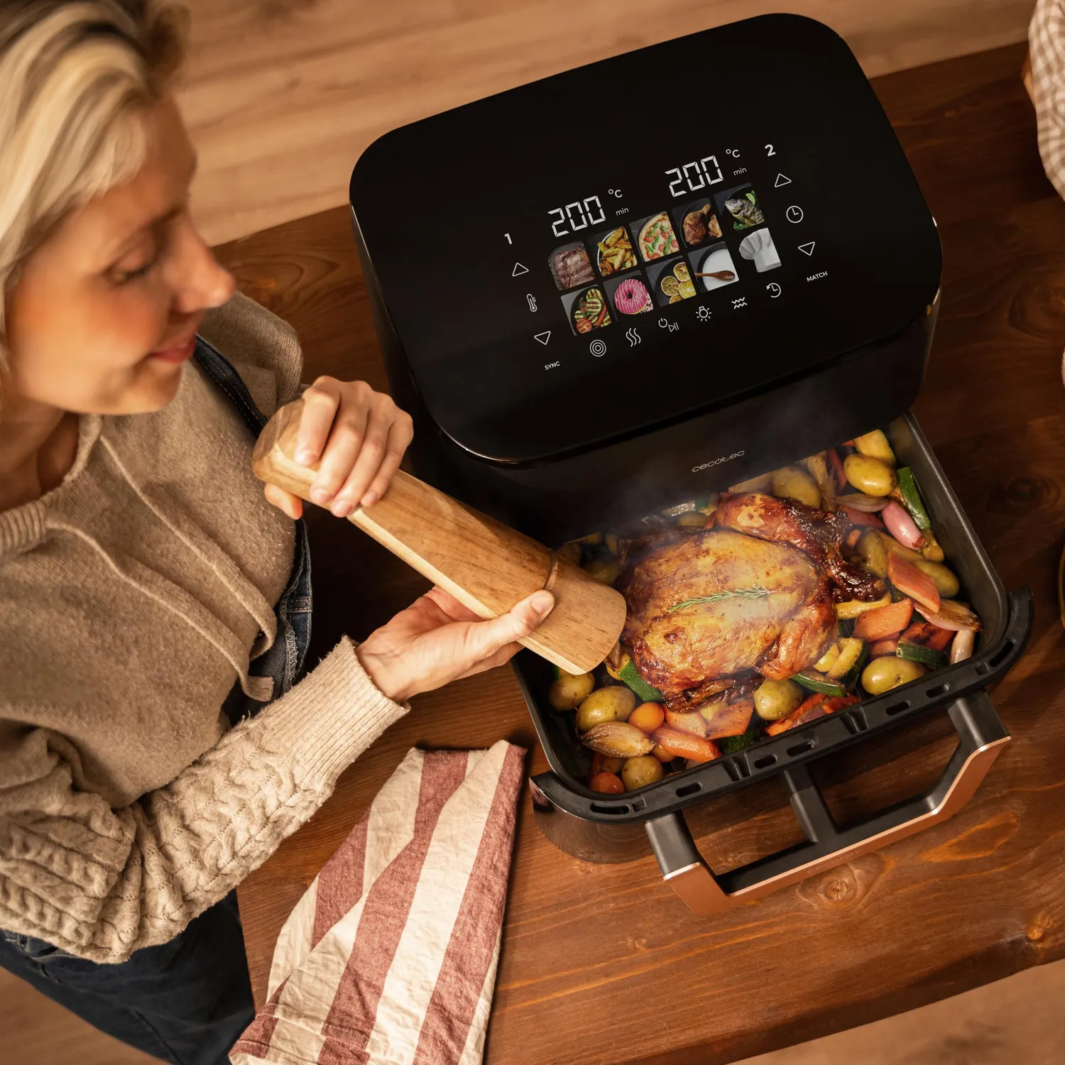 Cecotec Cecofry Smokin 11000 Plus friteuse air 11L fumoir gril