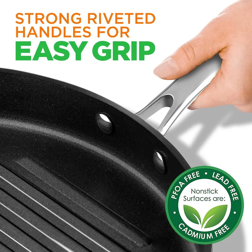 Nutrichef NCGPRD72 grill 30 cm antiadhésif 5 L