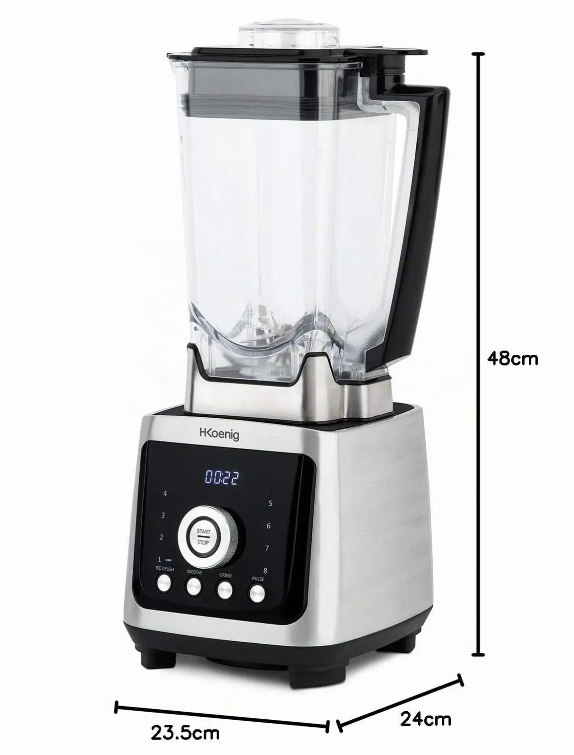 H.Koenig MXH880 Blender 2L 2000W glace pilée