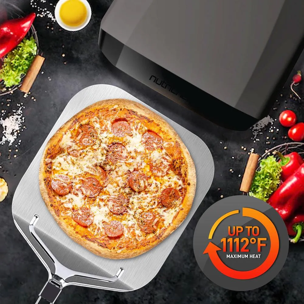 Nutrichef NCPIZOVN pelle à pizza alu pliable 63 cm