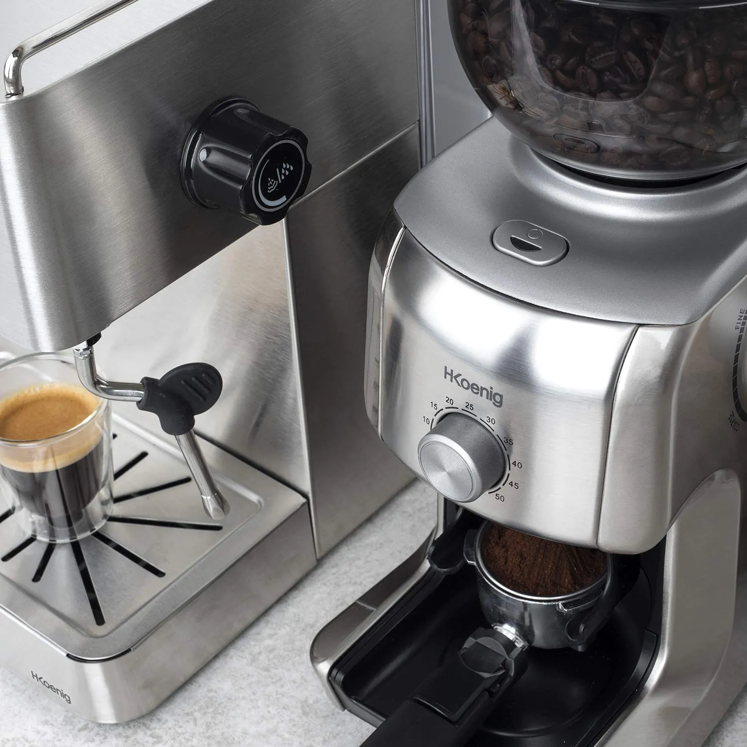 H.Koenig GRD830 moulin café grain 400g 16 moutures