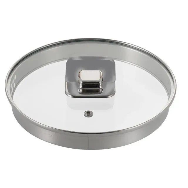 Nutrichef Couvercle Casserole Verre 20 cm Gris