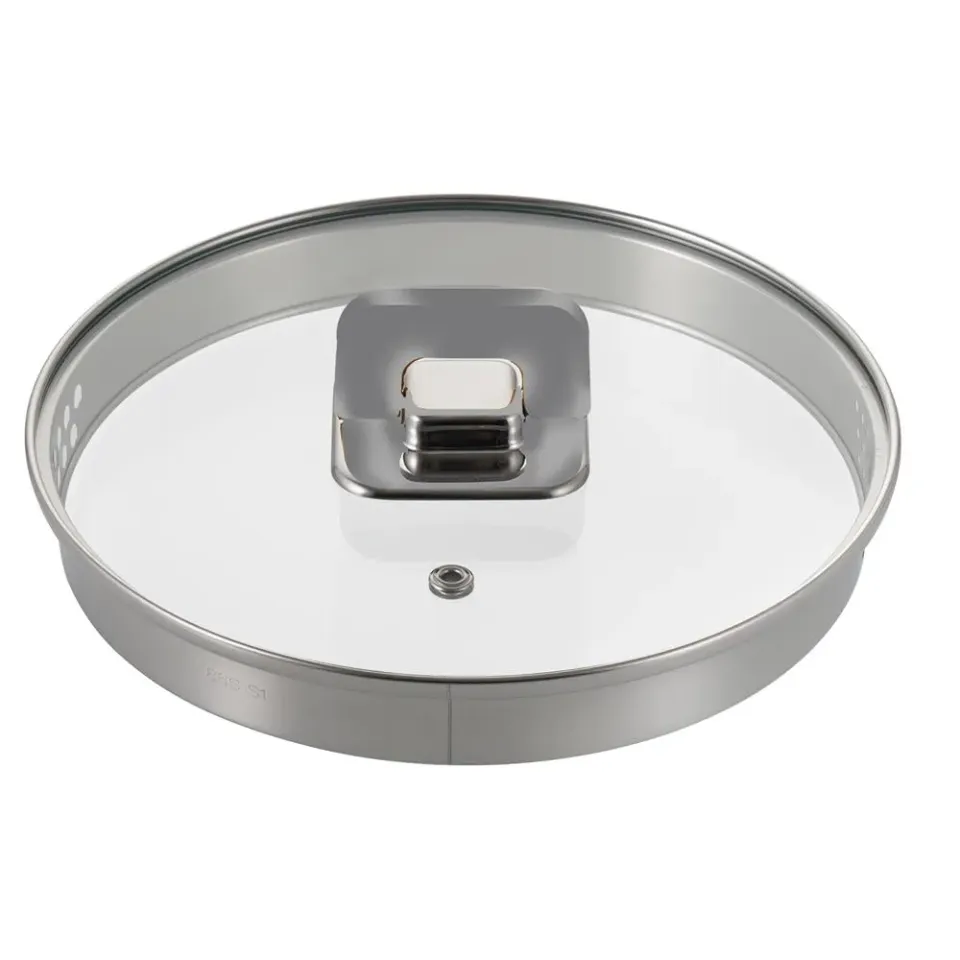 Nutrichef Couvercle Casserole Verre 20 cm Gris