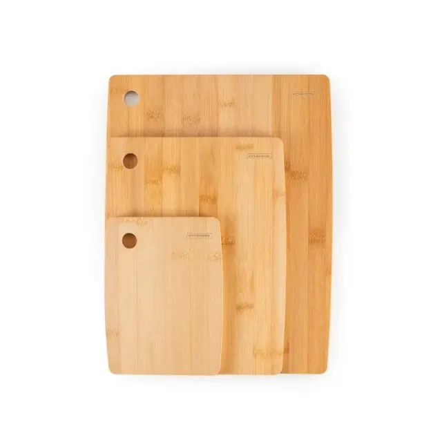 Kitchencook Les Planches planches à découper bambou lot de 3