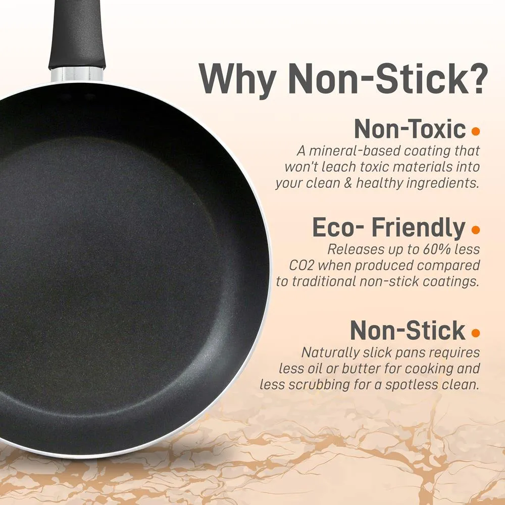 Nutrichef poêle antiadhésive 25 cm noire sans PFOA