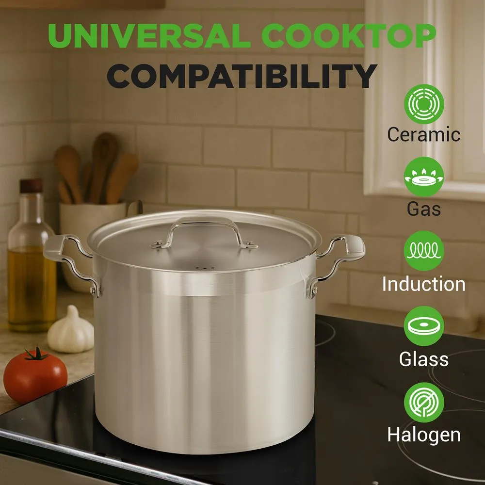 Nutrichef faitout inox induction 19 L