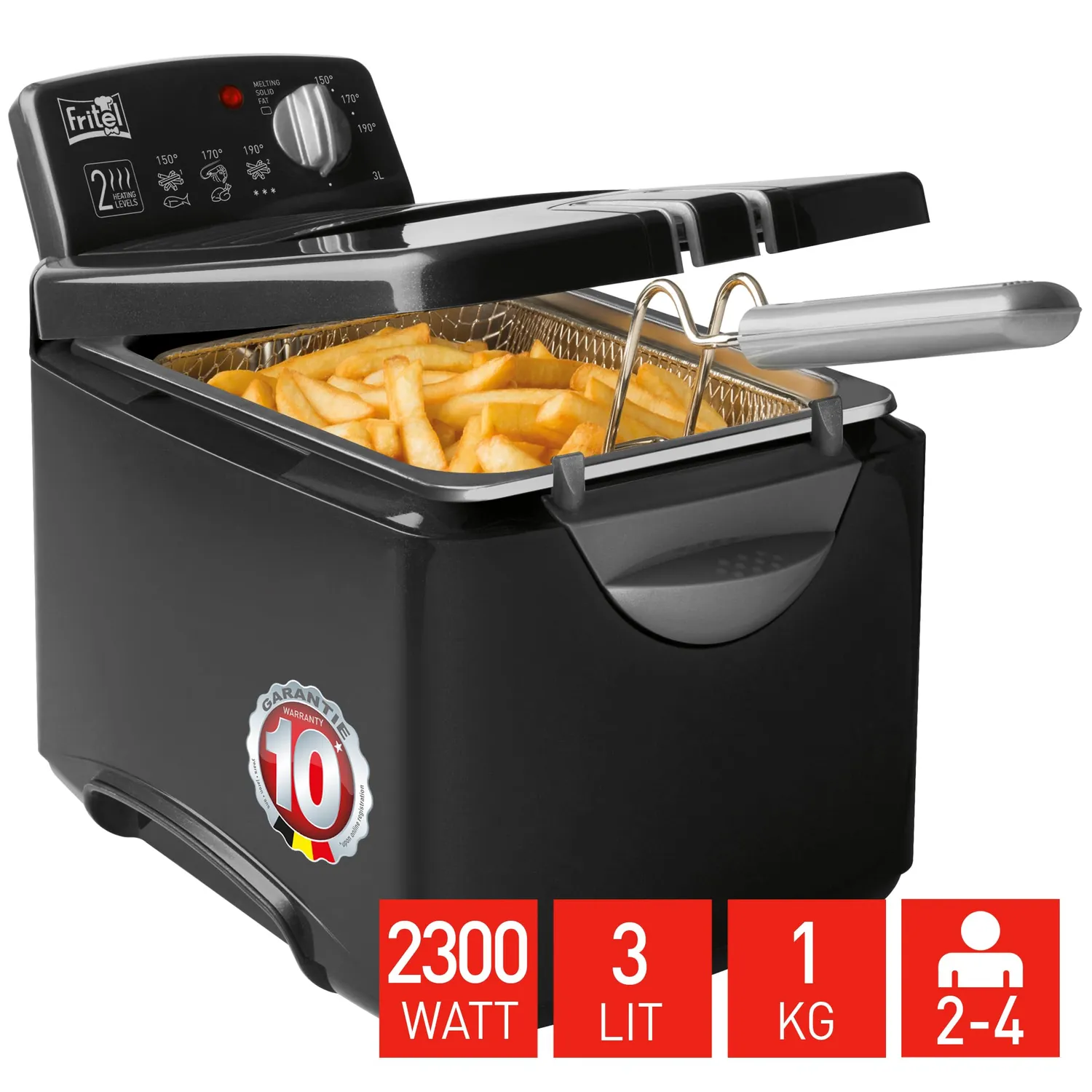 Fritel Turbo SF 4178 friteuse 3 L graisse solide