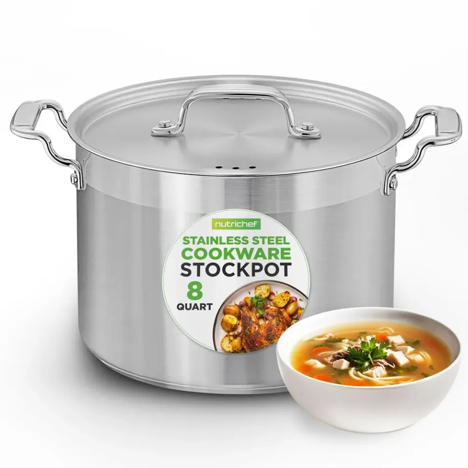 Nutrichef NCSPT8Q faitout inox 8 QT induction familial