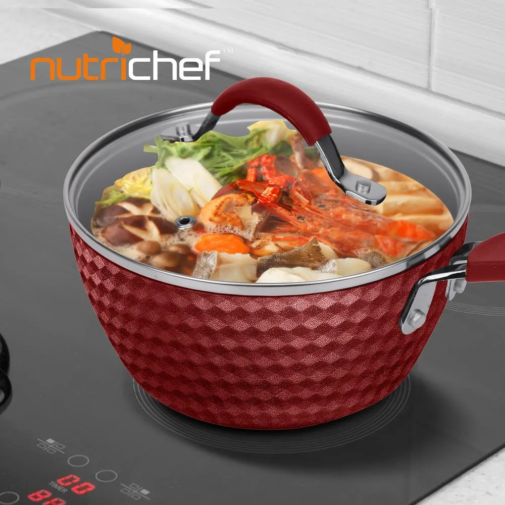 Nutrichef NCCW11 casserole céramique 1,7 QT couvercle