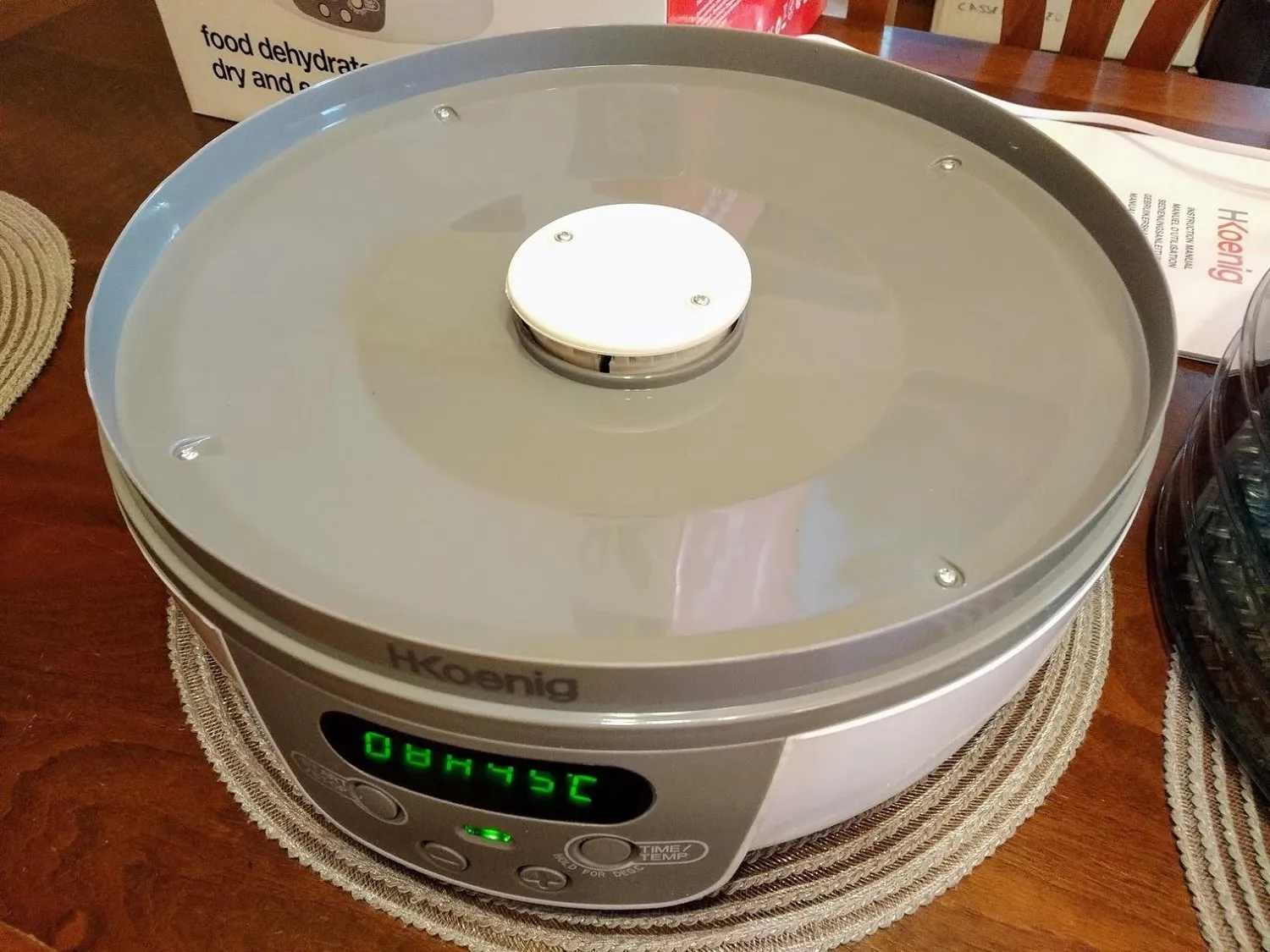 H.Koenig DSY700 déshydrateur alimentaire 5 plateaux blanc