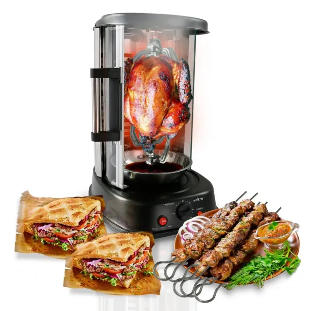 Nutrichef rôtissoire verticale kebab 1500 W