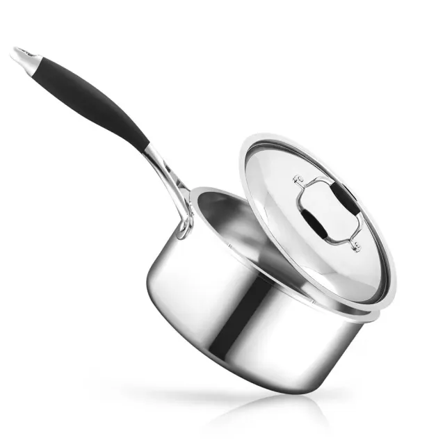 Nutrichef NCSSS12 Casserole Inox 1,5 Qt avec Couvercle