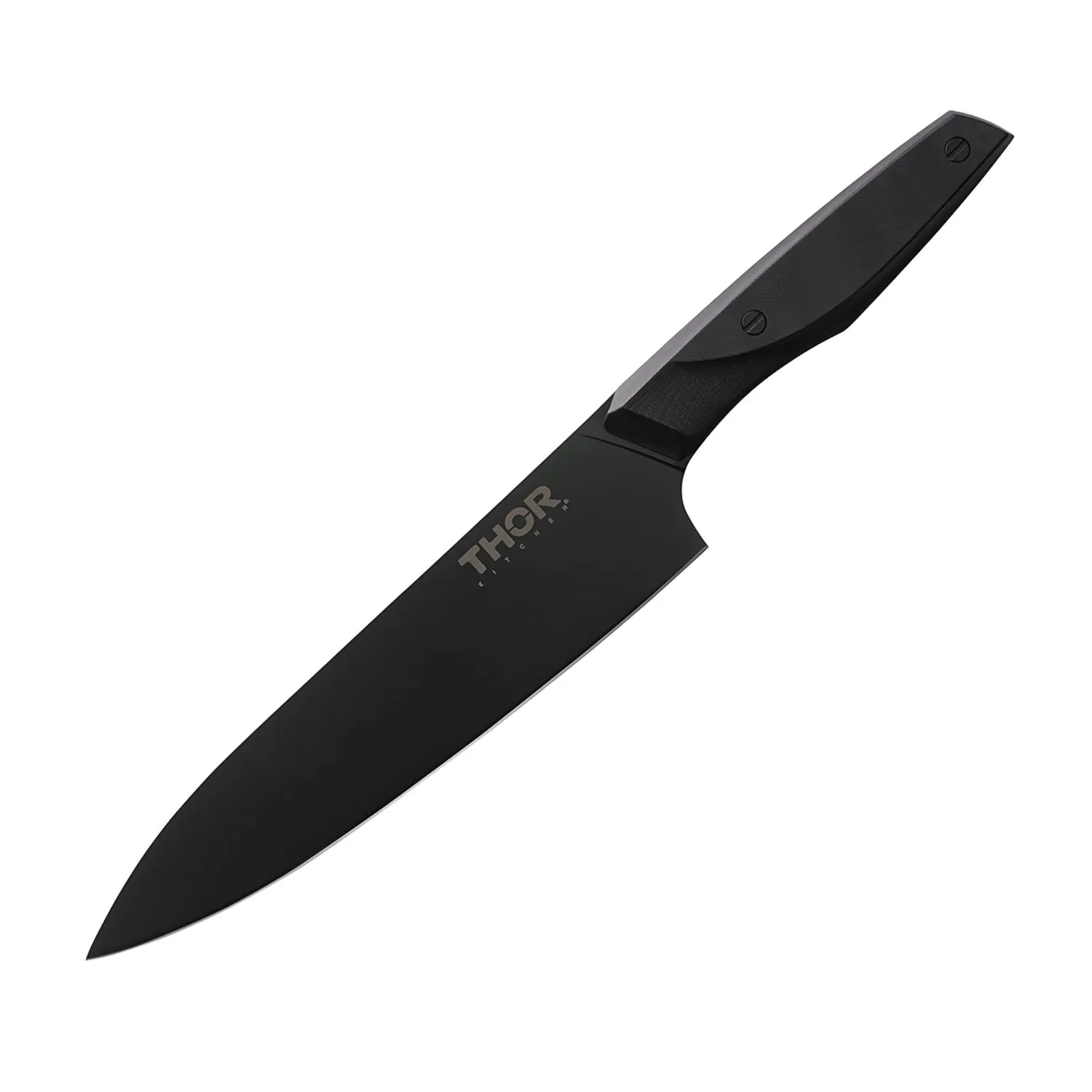 Thor 8 pouces couteau chef acier allemand revêtement noir