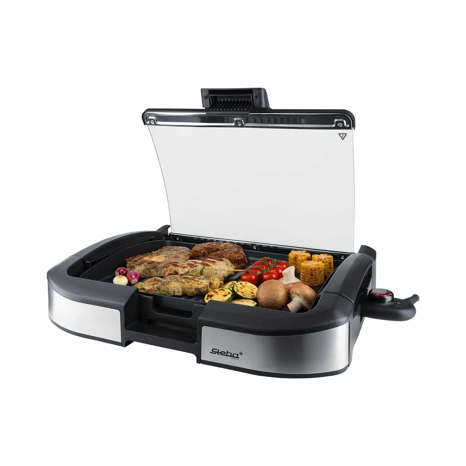 Steba VG 195 grill electrique avec couvercle verre
