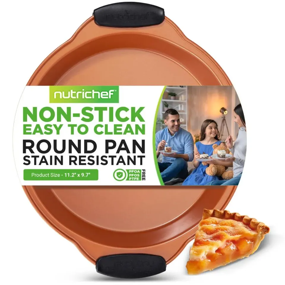 Nutrichef moule rond cuivre antiadhésif carbone 28 cm