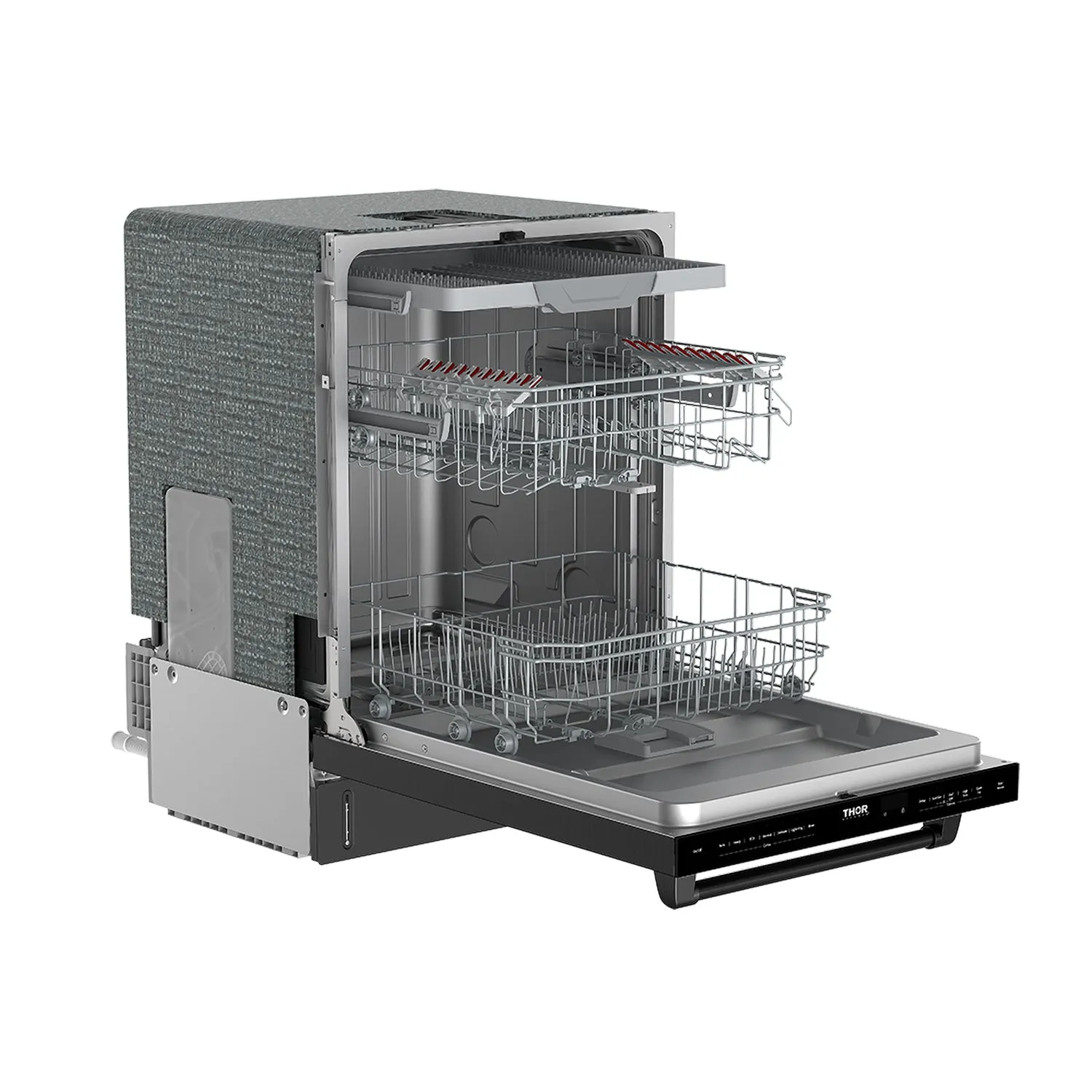 Thor 24 Pouces Lave-Vaisselle Encastrable Noir 47 dB