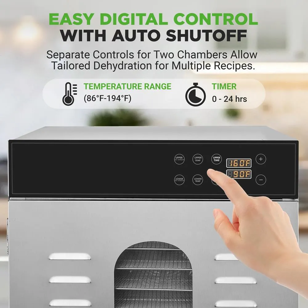 Nutrichef déshydrateur alimentaire 32 plateaux inox