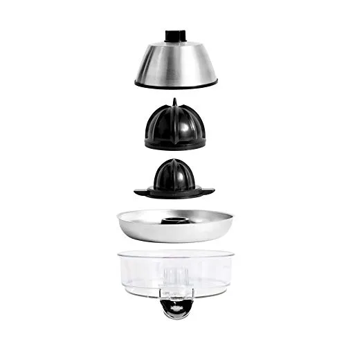 KITCHENCOOK PressJuice Presse-Agrumes Noir 200 W Double Cône