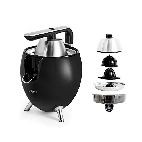 Kitchencook Presspod presse-agrumes noir mat filtre acier