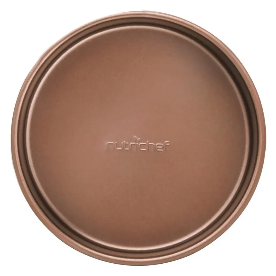 Nutrichef Moule gâteau rond doré antiadhésif 19,5cm