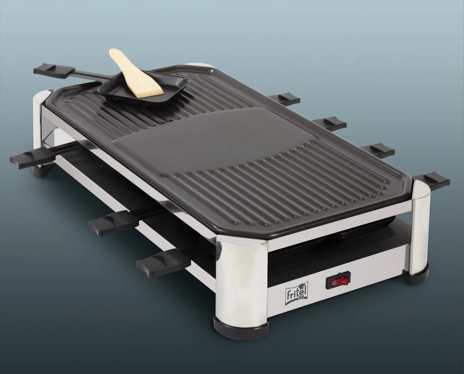 Fritel RG 2170 raclette grill 49,5x27 cm 2-8 personnes