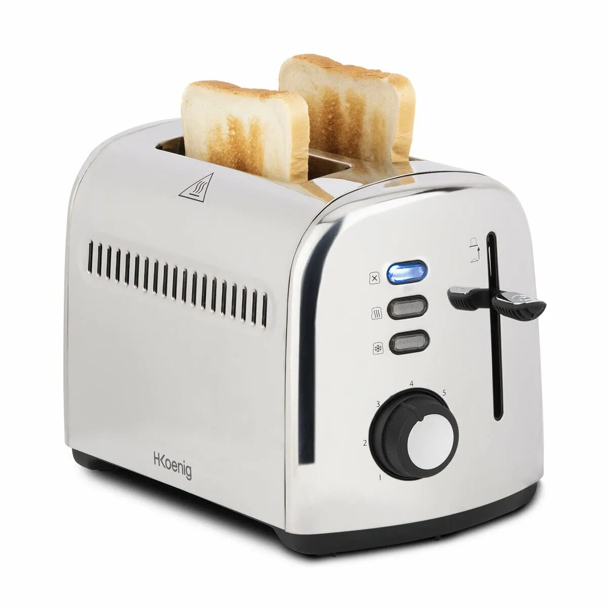 H.Koenig TOS9 grille-pain 2 tranches inox 7 niveaux