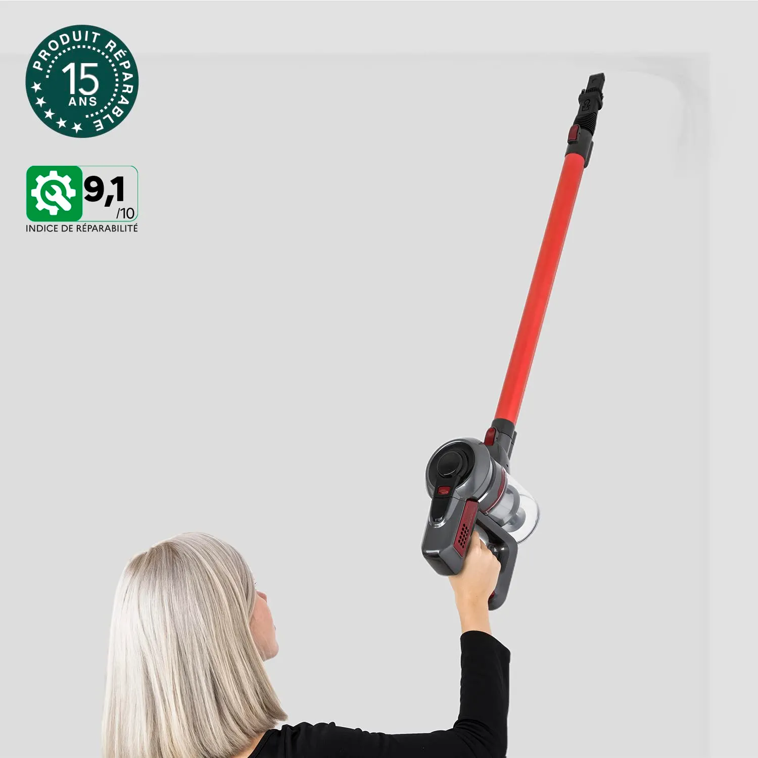 H.Koenig UP620 Aspirateur Balai sans Fil 0,8L Bleu
