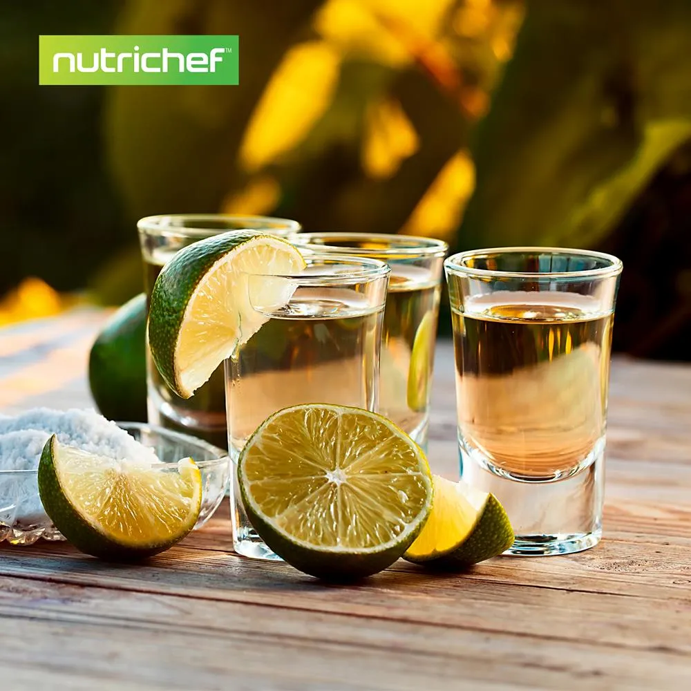 Nutrichef lot 4 verres à shot transparent 30 ml