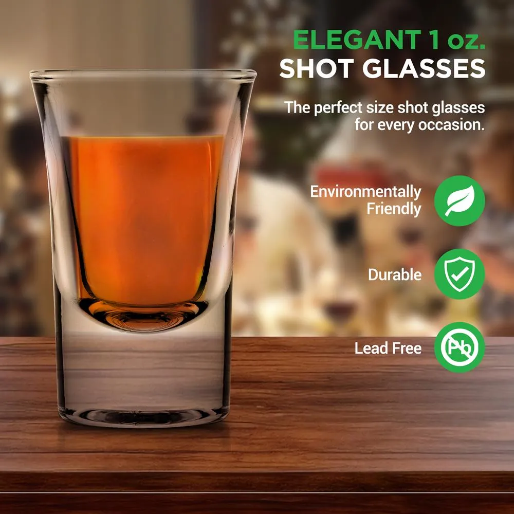 Nutrichef lot 4 verres à shot transparent 30 ml