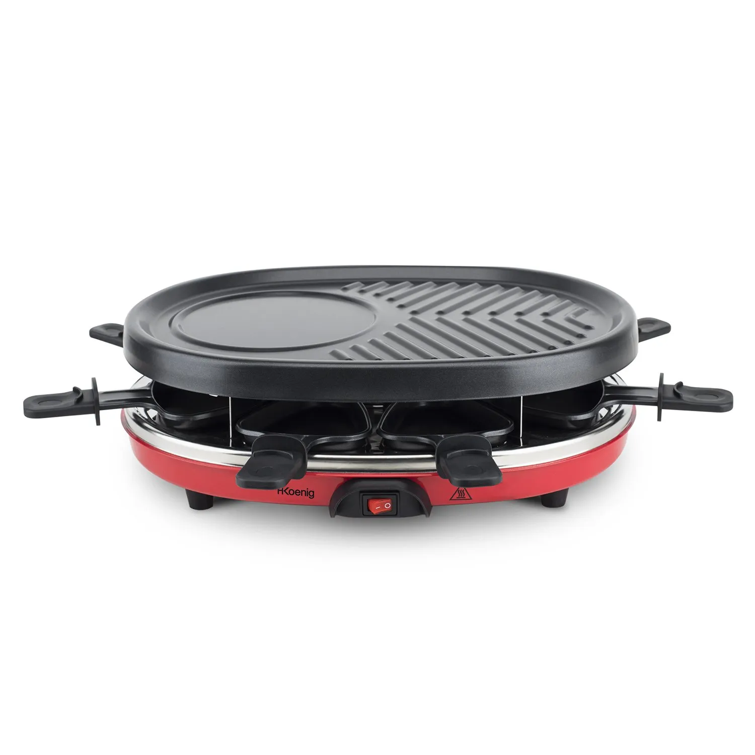 H.Koenig RP412 appareil à raclette 8 personnes pierre