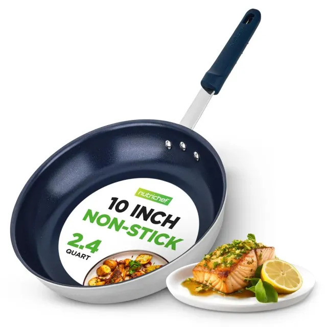 Nutrichef NCFRYP10 poêle 26 cm céramique manche bleu