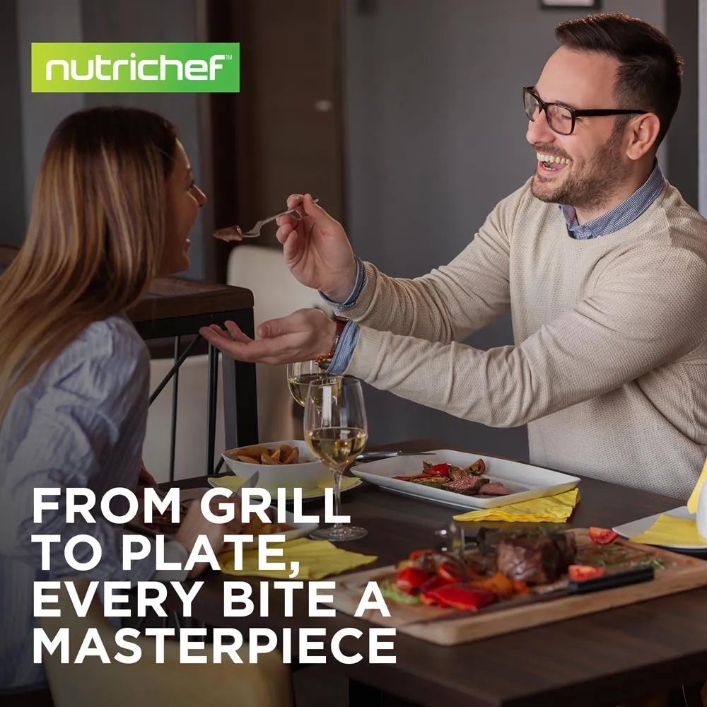 Nutrichef NCGRP38 poêle grill antiadhésive 28 cm