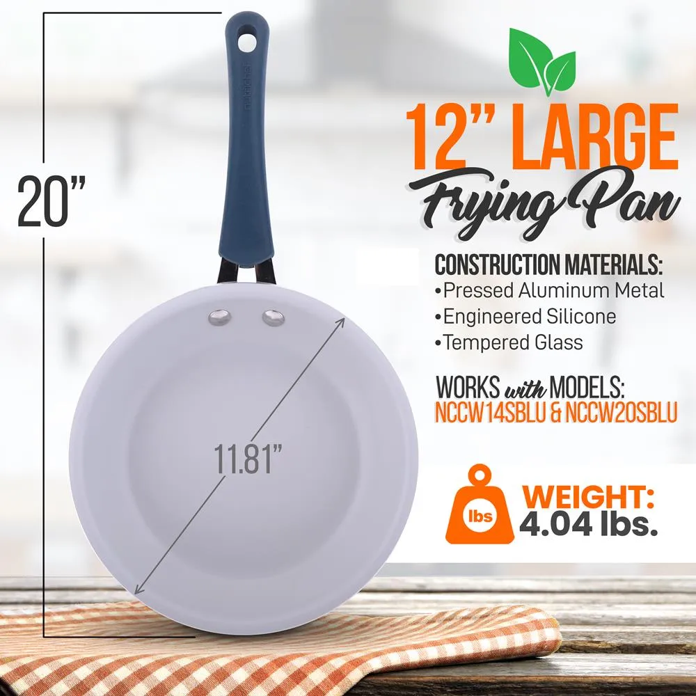 Nutrichef grande poêle 30 cm antiadhésive induction