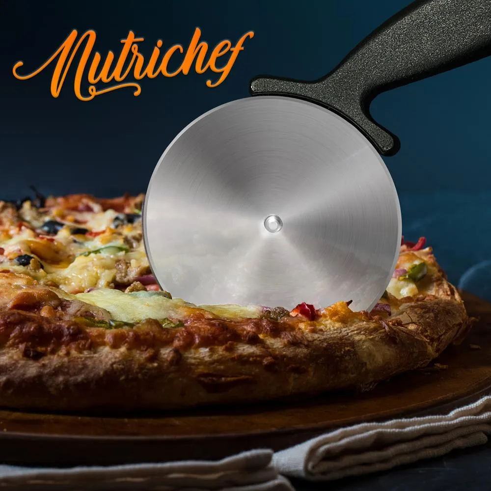 Nutrichef NCPIZOVN roulette à pizza inox