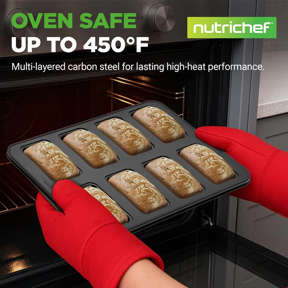 Nutrichef set 42 moules pâtisserie antiadhésifs acier carbone