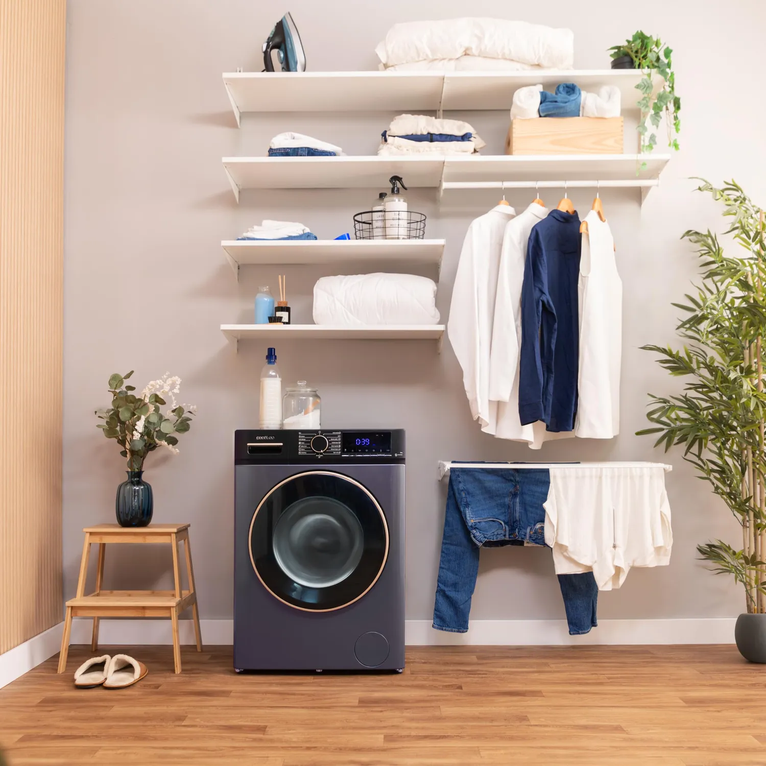 Cecotec Bolero Dresscode 7610 lave-linge 7 kg bleu vapeur