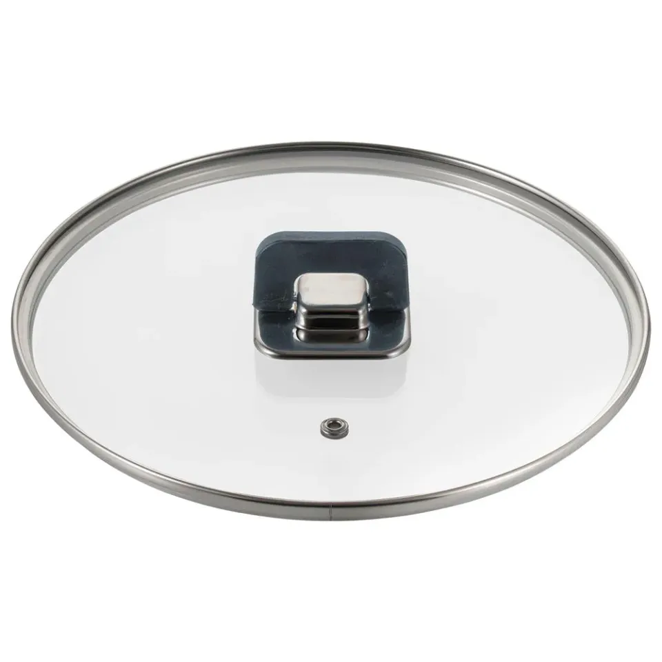 Nutrichef Couvercle Verre 9,4" Cocotte 5Qt Transparent