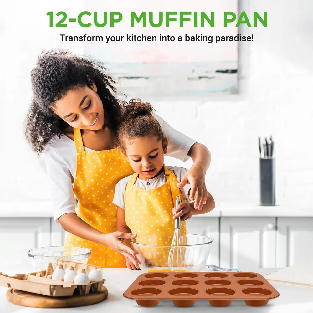 Nutrichef NCBSCC54 moule à muffins 12 tasses acier