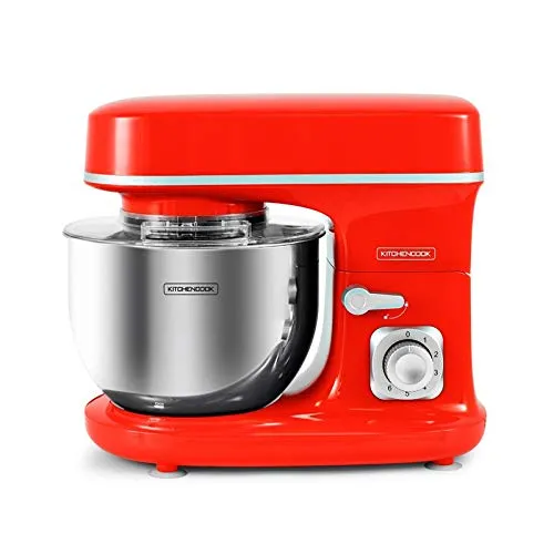 Kitchencook Robot Pétrin 5L 1300W Rouge 6 vitesses