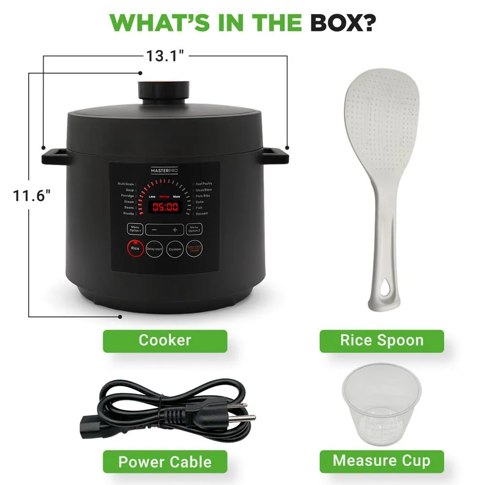 Nutrichef Autocuiseur Électrique 6 QT Inox 1000 W