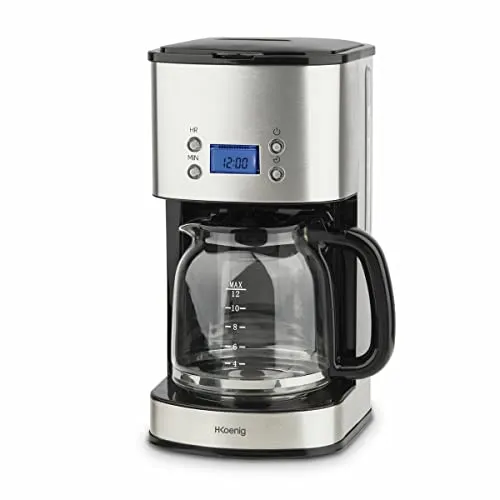 H.Koenig MG30 cafetière filtre programmable inox 1,5L