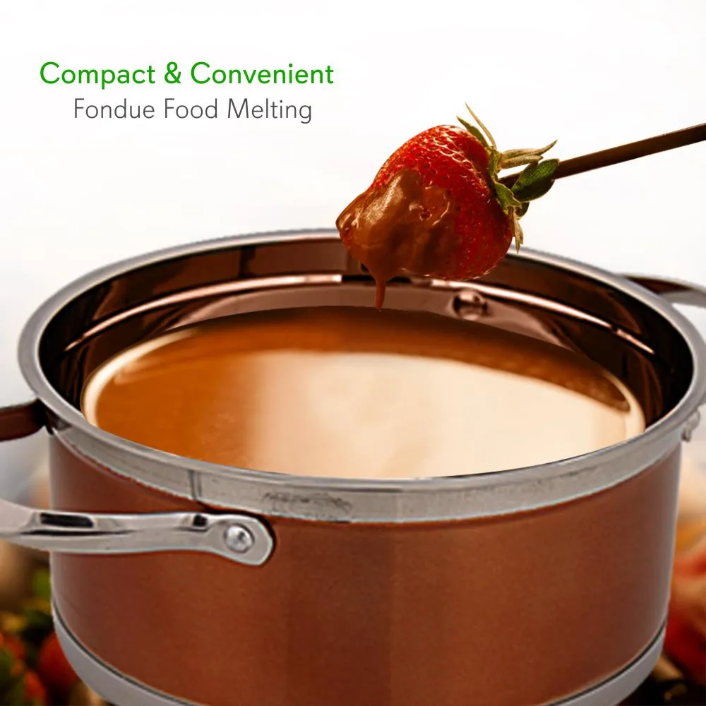 Nutrichef appareil à fondue électrique inox 1000W