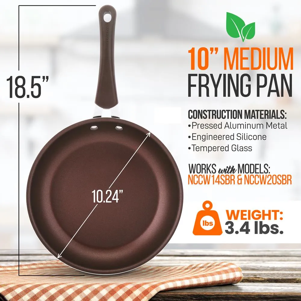 Nutrichef Poêle 10 pouces antiadhésive induction 26 cm