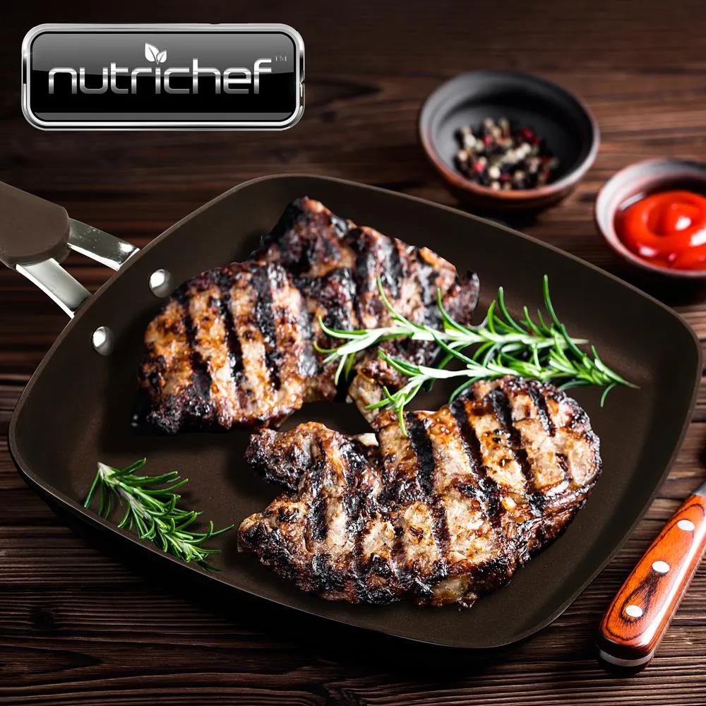 Nutrichef poêle grill induction 24 cm antiadhésive