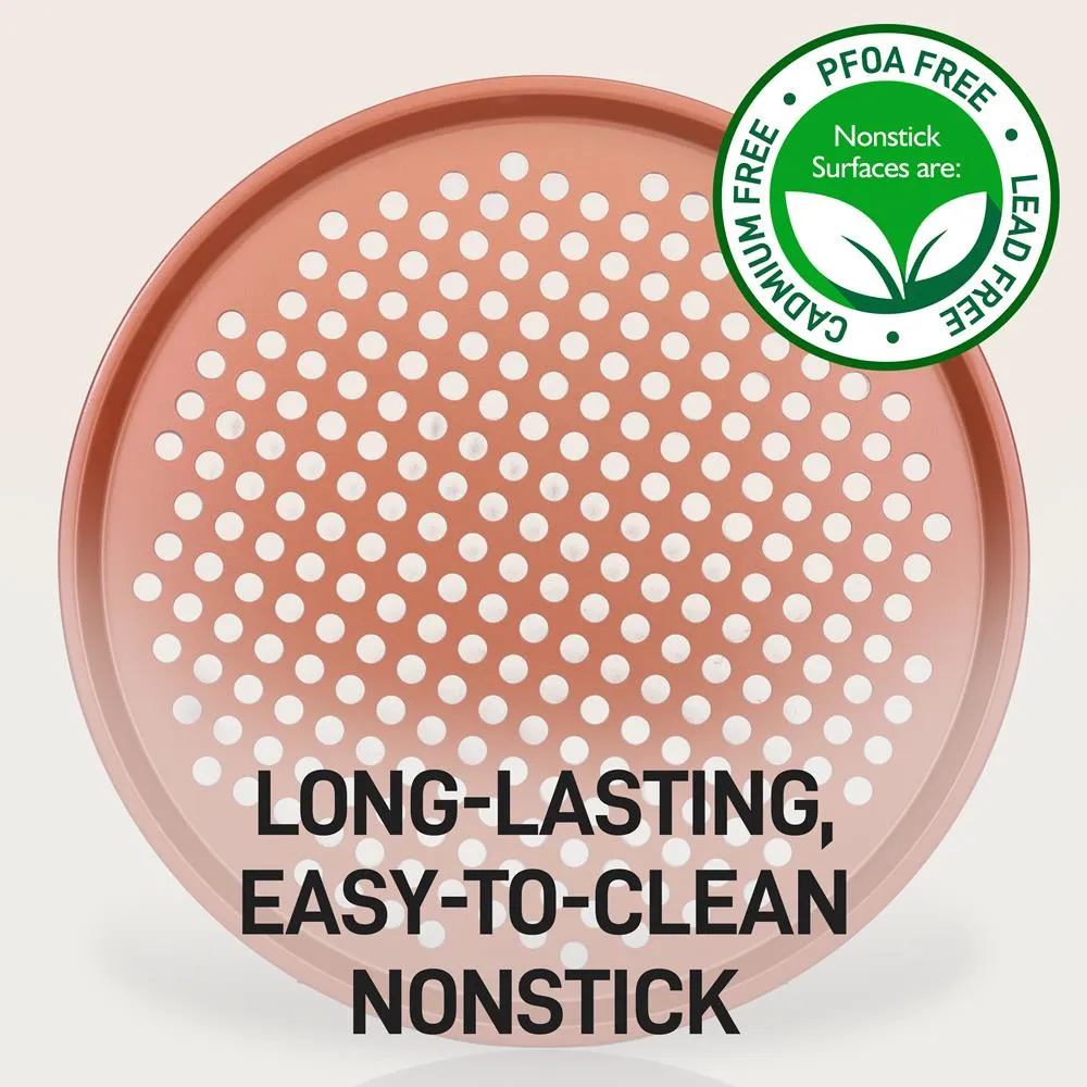Nutrichef NCBSCC54 plat à pizza rond 32 cm antiadhésif
